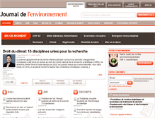 Tablet Screenshot of journaldelenvironnement.net